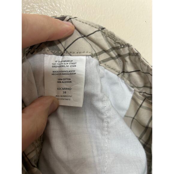 Men’s Size 38 VF Jeanswear LP Beige & Brown Plaid Cargo Shorts - Picture 4 of 4